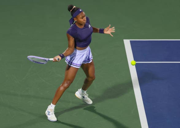 Coco Gauff, Dubai Duty Free Tennis Championships, Dubai, U.A.E. Copyright: xJuergenxHasenkopfx