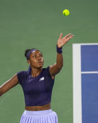 Coco Gauff, Dubai Duty Free Tennis Championships, Dubai, U.A.E. Copyright: xJuergenxHasenkopfx