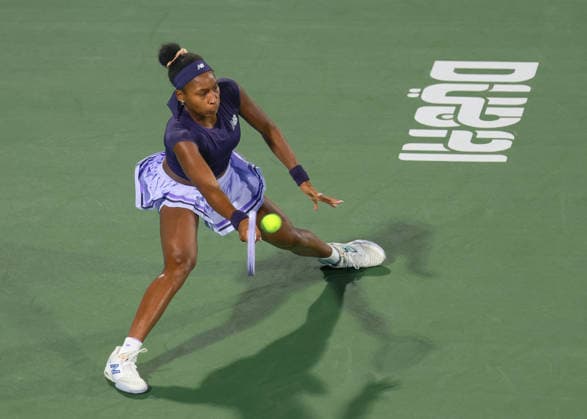 Coco Gauff, Dubai Duty Free Tennis Championships, Dubai, U.A.E. Copyright: xJuergenxHasenkopfx