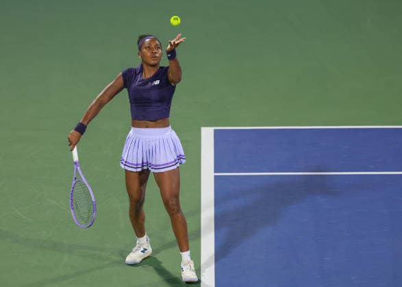 Coco Gauff, Dubai Duty Free Tennis Championships, Dubai, U.A.E. Copyright: xJuergenxHasenkopfx