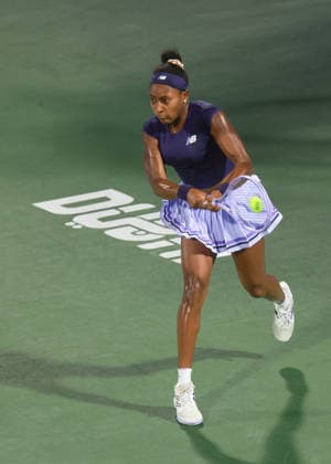 Coco Gauff, Dubai Duty Free Tennis Championships, Dubai, U.A.E. Copyright: xJuergenxHasenkopfx