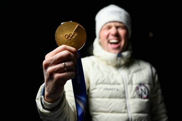 260220 Johannes Dale-Skjevdal of the Norwegian national biathlon team celebrates with his gold medal at a medal celebration during day 14 of the 2026 Winter Olympics on February 20, 2026 in Anterselva. Photo: Mathias Bergeld BILDBYRAN kod MB MB1340 skidskytte biathlon skiskyting Olympic Games, Olympische Spiele, Olympia, OS olympics winter olympics os ol olympiska spel vinter-os olympiske leker milano cortina 2026 milan cortina 2026 milano cortina 2026 olympic games milano cortina 2026 winter olympic games milano cortina-os milano cortina-ol vinter-ol 14 bbeng norge norway jubel *** 260220 Johannes Dale Skjevdal of the Norwegian national biathlon team celebrates with his gold medal at a medal celebration during day 14 of the 2026 Winter Olympics on February 20, 2026 in Anterselva Photo Mathias Bergeld BILDBYRAN code MB MB1340 biathlon biathlon olympic games olympics olympics winter olympics os ol olympiska spel vinter os olympiske leker milano cortina 2026 milan cortina 2026 milano cortina 2026 olympic games milano cortina 2026 winter olympic games milano cortina os milano cortina ol vinter ol 14 bbeng norge norway jubel  Copyright: MATHIASxBERGELD BB260220MB124