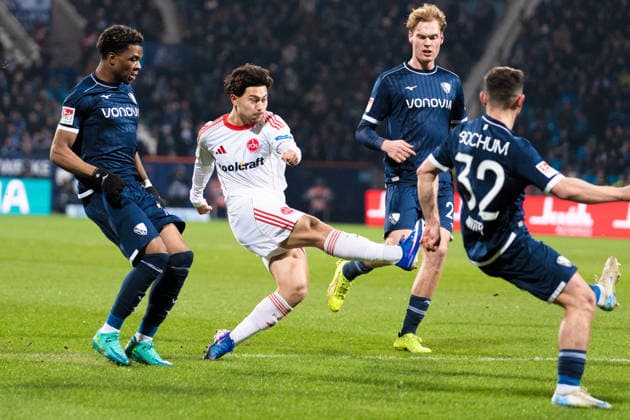Deutschland: 2. Bundesliga 2025 2026 23. Spieltag, VfL Bochum vs. 1. FC Nürnberg Freitag, 20.02.2026 Vonovia Ruhr Stadion, Nordrhein-Westfalen Justin von der Hitz (1. FC Nürnberg, 27)