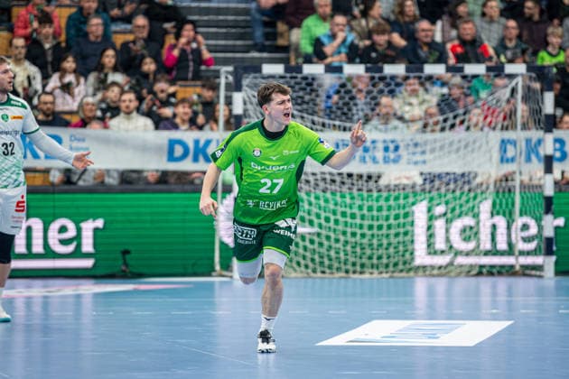 Handball Bundesliga; HSG Wetzlar - SC DHfK Leipzig, 20.02.26 Phil Spandau (HSG Wetzlar, 27) Handball Bundesliga; HSG Wetzlar - SC DHfK Leipzig: Wetzlar, 20.02.26 Copyright: xBEAUTIFULxSPORTS Roeczeyx