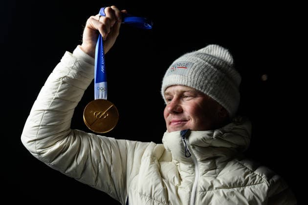 260220 Johannes Dale-Skjevdal of the Norwegian national biathlon team poses for a photo with his gold medal at a medal celebration during day 14 of the 2026 Winter Olympics on February 20, 2026 in Anterselva. Photo: Mathias Bergeld BILDBYRAN kod MB MB1340 skidskytte biathlon skiskyting Olympic Games, Olympische Spiele, Olympia, OS olympics winter olympics os ol olympiska spel vinter-os olympiske leker milano cortina 2026 milan cortina 2026 milano cortina 2026 olympic games milano cortina 2026 winter olympic games milano cortina-os milano cortina-ol vinter-ol 14 bbeng norge norway jubel *** 260220 Johannes Dale Skjevdal of the Norwegian national biathlon team poses for a photo with his gold medal at a medal celebration during day 14 of the 2026 Winter Olympics on February 20, 2026 in Anterselva Photo Mathias Bergeld BILDBYRAN code MB MB1340 biathlon biathlon olympic games olympics olympics winter olympics os ol olympiska spel vinter os olympiske leker milano cortina 2026 milan cortina 2026 milano cortina 2026 olympic games milano cortina 2026 winter olympic games milano cortina os milano cortina ol vinter ol 14 bbeng norge norway jubel  Copyright: MATHIASxBERGELD BB260220MB132