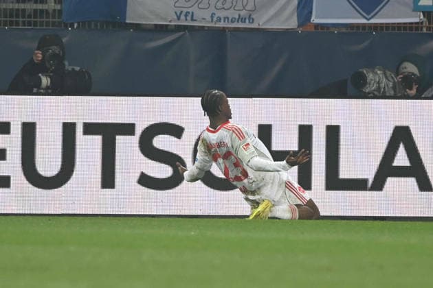Mohamed Ali ZOMA (N) jubelt nach Tor zum 10-1, Jubel, jubeln, Freude, cheers, Fussball 2. Bundesliga, 23. Spieltag, matchday 23, VfL Bochum (BO) - 1. FC Nuernberg am 20.02.2026, Vonovia Ruhrstadion Bochum Deutschland. DFL regulations prohibit any use of photographs as image sequences and or quasi-video Ã‚Â