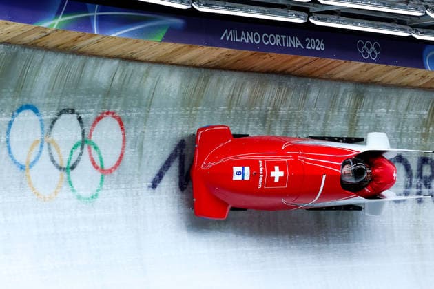 Olympische Winterspiele Milano Cortina 2026 Bob Zweierbob Frauen am 20.02.2026 im Cortina Sliding Centre in Cortina d™Ampezzo Debora Annen Salome Kora ( Schweiz ) *** Olympic Winter Games Milano Cortina 2026 Bobsleigh two-man women on 20 02 2026 at the Cortina Sliding Center in Cortina d™Ampezzo Debora Annen Salome Kora Switzerland xMSx