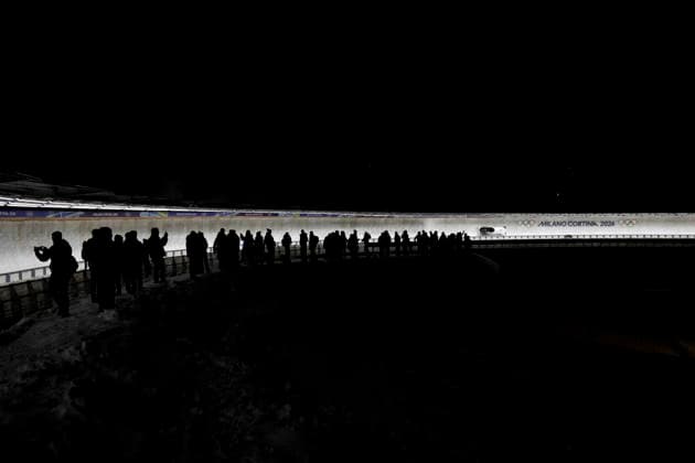 260220 Lea Haslwanter and Victoria Festin of Austria compete in 2-woman bobsleigh heat 1 during day 14 of the 2026 Winter Olympics on February 20, 2026 in Cortina. Photo: Jon Olav Nesvold BILDBYRAN COP 217 JE0126 Olympic Games, Olympische Spiele, Olympia, OS olympics winter olympics os ol olympiska spel vinter-os olympiske leker milano cortina 2026 milan cortina 2026 milano cortina 2026 olympic games milano cortina 2026 winter olympic games milano cortina-os milano cortina-ol vinter-ol 14bbeng bob bobsleigh dam *** 260220 Lea Haslwanter and Victoria Festin of Austria compete in 2 woman bobsleigh heat 1 during day 14 of the 2026 Winter Olympics on February 20, 2026 in Cortina Photo Jon Olav Nesvold BILDBYRAN COP 217 JE0126 olympic games olympics winter olympics os ol olympiska spel vinter os olympiske leker milano cortina 2026 milan cortina 2026 milano cortina 2026 olympic games milano cortina 2026 winter olympic games milano cortina os milano cortina ol vinter ol 14bbeng bob bobsleigh dam  Copyright: JONxOLAVxNESVOLD BB260220JE104
