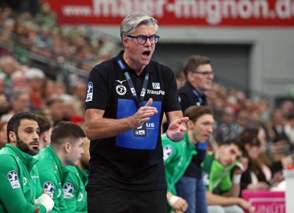 20.02.2026, xovx, Handball Daikin Handball Bundesliga, HSG Wetzlar - SC DHfK Leipzig Trainer Runar Sigtryggsson (HSG Wetzlar) Wetzlar Buderus-Arena Hessen Deutschland (DE)