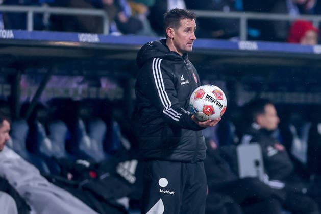 20.02.2026, Fußball, VfL Bochum - 1. FC Nürnberg, 2. Fußball Bundesliga, 23. Spieltag, Vonovia Ruhrstadion, Saison 2025 2026: Cheftrainer Miroslav Klose (1FC Nuernberg hc) DFB regulations prohibit any use of photographs as image sequences and or quasi-video. Nordrhein-Westfalen Deutschland