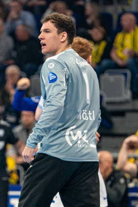 20.02.2026, xdaymx, Handball Daikin HBL, Rhein Neckar Loewen - TBV Lemgo Lippe Constantin Möstl (Lemgo Lippe) mit starker Leistung (DFL DFB REGULATIONS PROHIBIT ANY USE OF PHOTOGRAPHS as IMAGE SEQUENCES and or QUASI-VIDEO) Mannheim