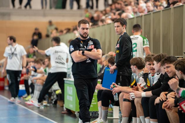 Handball I Herren I Saison 2025-2026 I 2. Bundesliga I 20. Spieltag I HC Oppenweiler Backnang - TUSEM Essen I 20.02.2026 Kenji Hövels (Trainer, TUSEM Essen) Backnang Murrtal Arena Baden-Württemberg Deutschland Copyright: xLobeca MaxxPetershansx