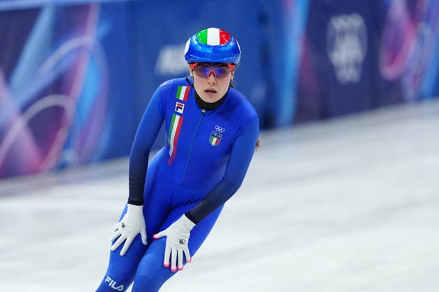Italy s Elisa Confortola during the Short Track Speed skating, Eisschnelllauf Women s 1500m at the Milano Cortina 2026 Winter Olympics, in Milan (Italy) February 20, 2026 (Photo Claudio Furlan LaPresse)  Copyright: xClaudioxFurlan LaPressex