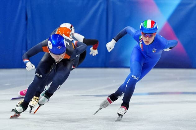 Italy s Elisa Confortola during the Short Track Speed skating, Eisschnelllauf Women s 1500m at the Milano Cortina 2026 Winter Olympics, in Milan (Italy) February 20, 2026 (Photo Claudio Furlan LaPresse)  Copyright: xClaudioxFurlan LaPressex
