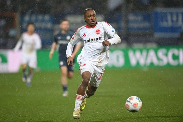 Mohamed Ali ZOMA (N) Aktion, Einzelaktion Fussball 2. Bundesliga, 23. Spieltag, matchday 23, VfL Bochum (BO) - 1. FC Nuernberg 1- am 20.02.2026, Vonovia Ruhrstadion Bochum Deutschland. DFL regulations prohibit any use of photographs as image sequences and or quasi-video Ã‚Â