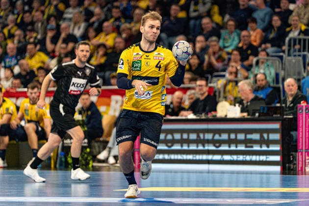 20.02.2026, xdaymx, Handball Daikin HBL, Rhein Neckar Loewen - TBV Lemgo Mathias Rohde Larson (RNL) (DFL DFB REGULATIONS PROHIBIT ANY USE OF PHOTOGRAPHS as IMAGE SEQUENCES and or QUASI-VIDEO) Mannheim