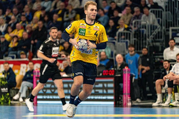 20.02.2026, xdaymx, Handball Daikin HBL, Rhein Neckar Loewen - TBV Lemgo Mathias Rohde Larson (RNL) (DFL DFB REGULATIONS PROHIBIT ANY USE OF PHOTOGRAPHS as IMAGE SEQUENCES and or QUASI-VIDEO) Mannheim
