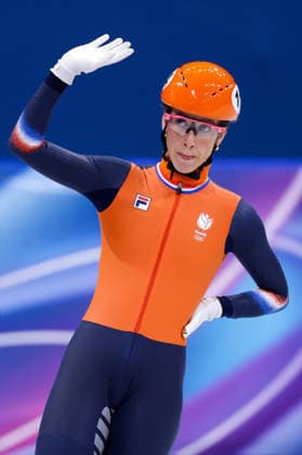 2026-02-20 Short Track Speed skating, Eisschnelllauf - Milano Cortina 2026 Winter Olympics - Day 14 MILAN, ITALY - FEBRUARY 20: Suzanne Schulting of the Netherlands after competing in the Women s 1500m during Day 14 of Short Track Speed Skating - Milano Cortina 2026 Winter Olympics at Milano Ice Skating Arena on February 20, 2026 in Milan, Italy. (Photo by Joris Verwijst BSR Agency) Milan Italy Content not available for redistribution in The Netherlands directly or indirectly through any third parties. Copyright: xBSRxAgencyx