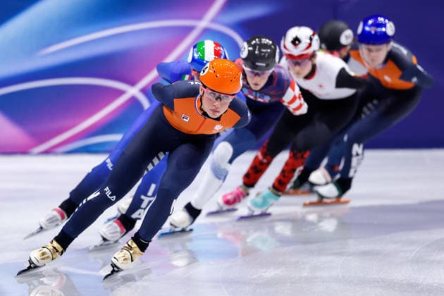 2026-02-20 Short Track Speed skating, Eisschnelllauf - Milano Cortina 2026 Winter Olympics - Day 14 MILAN, ITALY - FEBRUARY 20: Suzanne Schulting of the Netherlands competing in the Women s 1500m during Day 14 of Short Track Speed Skating - Milano Cortina 2026 Winter Olympics at Milano Ice Skating Arena on February 20, 2026 in Milan, Italy. (Photo by Joris Verwijst BSR Agency) Milan Italy Content not available for redistribution in The Netherlands directly or indirectly through any third parties. Copyright: xBSRxAgencyx