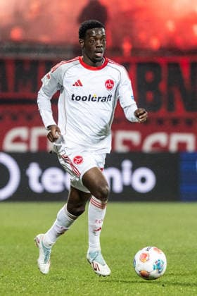 2. Fußball Bundesliga: VfL Bochum - 1. FC Nürnberg; 20.02.2026 Rabby Nzingoula (1. FC Nürnberg, 22) 2. Fußball Bundesliga: VfL Bochum - 1. FC Nürnberg; Vonovia-Ruhrstadion, Bochum; 20.02.2026 DFL regulations prohibit any use of photographs as image sequences and or quasi video.