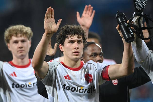 Fabio GRUBER (N) verhaltener Schlussjubel, enttaeuscht, enttäuscht, Enttäuschung, Enttaeuschung Fussball 2. Bundesliga, 23. Spieltag, matchday 23, VfL Bochum (BO) - 1. FC Nuernberg 1-1 am 20.02.2026, Vonovia Ruhrstadion Bochum Deutschland. DFL regulations prohibit any use of photographs as image sequences and or quasi-video Ã‚Â
