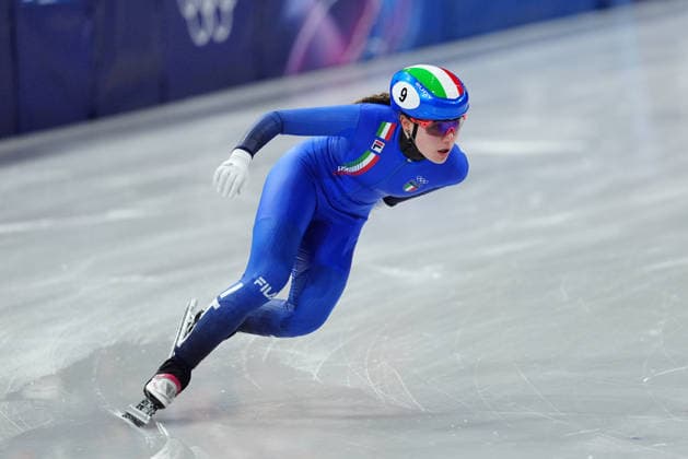 Italy s Elisa Confortola during the Short Track Speed skating, Eisschnelllauf Women s 1500m at the Milano Cortina 2026 Winter Olympics, in Milan (Italy) February 20, 2026 (Photo Claudio Furlan LaPresse)  Copyright: xClaudioxFurlan LaPressex