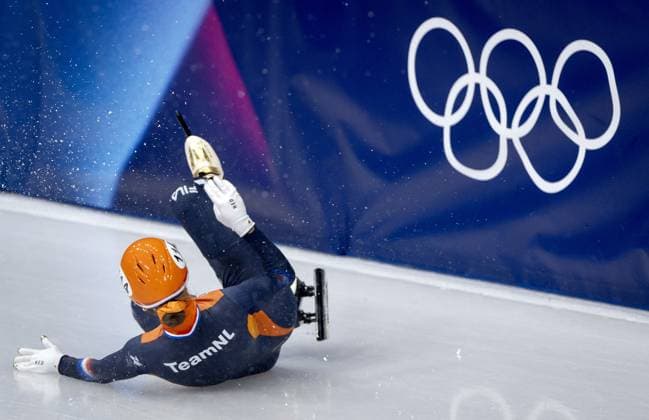 MILAN - Suzanne Schulting during the 1500-meter short track Speed skating, Eisschnelllauf semifinals at the Milan Ice Skating Arena at the Milan Winter Olympics. SEM VAN DER WAL ANP xVIxANPxSportx xxANPxIVx 551314178 originalFilename: 551314178.jpg