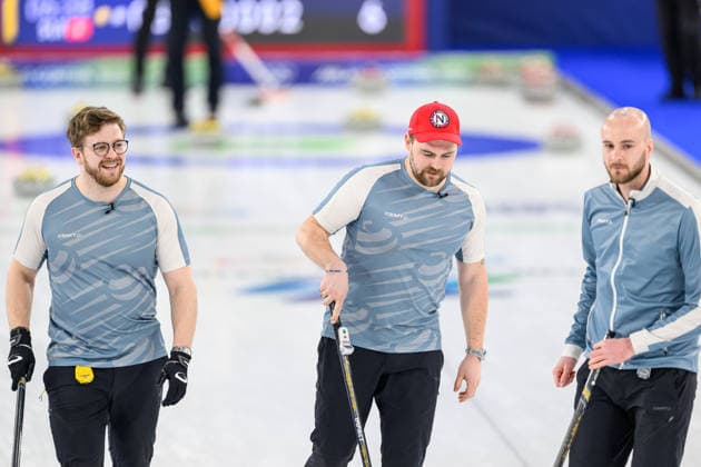 260220 Bendik Ramsfjell, Martin Sesaker and Magnus Ramsfjell of Norway compete in a men s curling bronze medal match between Norway and Switzerland during day 14 of the 2026 Winter Olympics on February 20, 2026 in Cortina. Photo: Jon Olav Nesvold BILDBYRAN COP 217 JE0128 curling Olympic Games, Olympische Spiele, Olympia, OS olympics winter olympics os ol olympiska spel vinter-os olympiske leker milano cortina 2026 milan cortina 2026 milano cortina 2026 olympic games milano cortina 2026 winter olympic games milano cortina-os milano cortina-ol vinter-ol 14 bbeng schweiz sveits norge norway *** 260220 Bendik Ramsfjell, Martin Sesaker and Magnus Ramsfjell of Norway compete in a men s curling bronze medal match between Norway and Switzerland during day 14 of the 2026 Winter Olympics on February 20, 2026 in Cortina Photo Jon Olav Nesvold BILDBYRAN COP 217 JE0128 curling olympic games olympics winter olympics os ol olympiska spel vinter os olympiske leker milano cortina 2026 milan cortina 2026 milano cortina 2026 olympic games milano cortina 2026 winter olympic games milano cortina os milano cortina ol vinter ol 14 bbeng schweiz sveits norge norway  Copyright: JONxOLAVxNESVOLD BB260220JE122