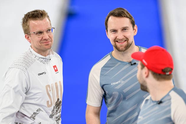 260220 Coach Havard Vad Petersson of Switzerland and Gaute Nepstad, and Martin Sesaker of Norway after a men s curling bronze medal match between Norway and Switzerland during day 14 of the 2026 Winter Olympics on February 20, 2026 in Cortina. Photo: Jon Olav Nesvold BILDBYRAN COP 217 JE0128 curling Olympic Games, Olympische Spiele, Olympia, OS olympics winter olympics os ol olympiska spel vinter-os olympiske leker milano cortina 2026 milan cortina 2026 milano cortina 2026 olympic games milano cortina 2026 winter olympic games milano cortina-os milano cortina-ol vinter-ol 14 bbeng schweiz sveits norge norway *** 260220 Coach Havard Vad Petersson of Switzerland and Gaute Nepstad, and Martin Sesaker of Norway after a men s curling bronze medal match between Norway and Switzerland during day 14 of the 2026 Winter Olympics on February 20, 2026 in Cortina Photo Jon Olav Nesvold BILDBYRAN COP 217 JE0128 curling olympic games olympics winter olympics os ol olympiska spel vinter os olympiske leker milano cortina 2026 milan cortina 2026 milano cortina 2026 olympic games milano cortina 2026 winter olympic games milano cortina os milano cortina ol vinter ol 14 bbeng schweiz sveits norge norway  Copyright: JONxOLAVxNESVOLD BB260220JE125