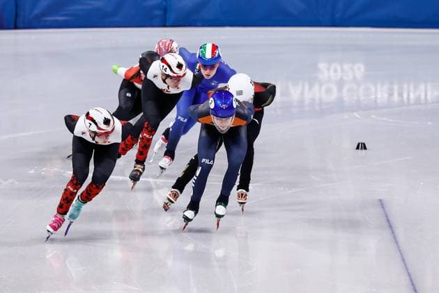 MILAN , 20-02-2026 , Milano Ice Skating Arena , Olympic Winter games, Winterspiele,Spiele, Summer games 2026 - Short Track 20-02 Women 1500m Final-B , Picture shows Xandra Velzeboer Olympic Winter Games 2026 - Short Track 20-02  x201767610x Copyright: