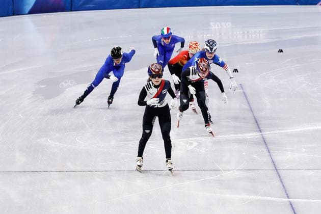 MILAN , 20-02-2026 , Milano Ice Skating Arena , Olympic Winter games, Winterspiele,Spiele, Summer games 2026 - Short Track 20-02 Women 1500m Final-a , Picture shows Gilli Kim (gold) Olympic Winter Games 2026 - Short Track 20-02  x201767812x Copyright: