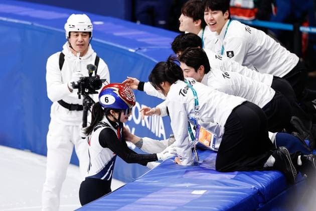 MILAN , 20-02-2026 , Milano Ice Skating Arena , Olympic Winter games, Winterspiele,Spiele, Summer games 2026 - Short Track 20-02 Women 1500m Final-a , Picture shows Gilli Kim (gold) Olympic Winter Games 2026 - Short Track 20-02  x201767833x Copyright: