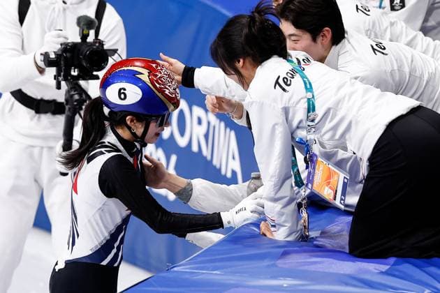 MILAN , 20-02-2026 , Milano Ice Skating Arena , Olympic Winter games, Winterspiele,Spiele, Summer games 2026 - Short Track 20-02 Women 1500m Final-a , Picture shows Gilli Kim (gold) Olympic Winter Games 2026 - Short Track 20-02  x201767847x Copyright: