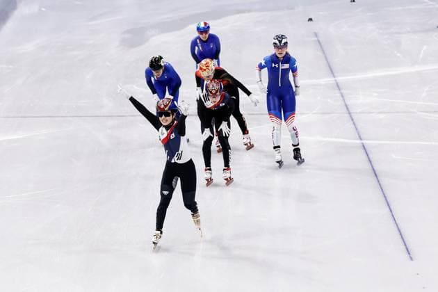 MILAN , 20-02-2026 , Milano Ice Skating Arena , Olympic Winter games, Winterspiele,Spiele, Summer games 2026 - Short Track 20-02 Women 1500m Final-a , Picture shows Gilli Kim (gold) Olympic Winter Games 2026 - Short Track 20-02  x201767848x Copyright:
