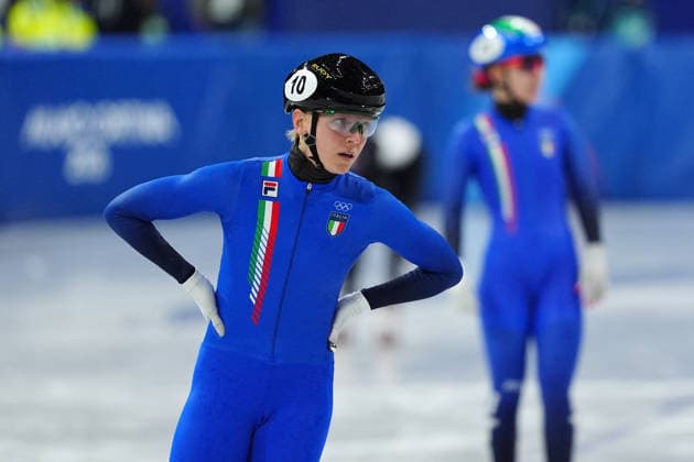 Arianna Fontana during the Short Track Speed skating, Eisschnelllauf Women s 1500m at the Milano Cortina 2026 Winter Olympics, in Milan (Italy) February 20, 2026 (Photo Claudio Furlan LaPresse)  Copyright: xClaudioxFurlan LaPressex