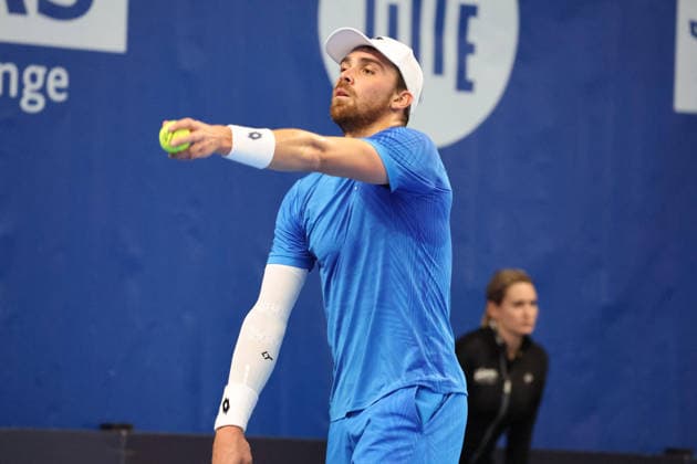 TENNIS : Play In Challenger Lille 2026 - ATP, Tennis Herren 125 Challenger Tour - 20 02 2026 Benjamin BONZI (France) au Play In Challenger Lille 2026, ATP 125 Challenger Tour, le 20 fÃ vrier 2026 - photo Laurent Sanson PsnewZ  Copyright: xLaurentxSANSONx xPsnewZx