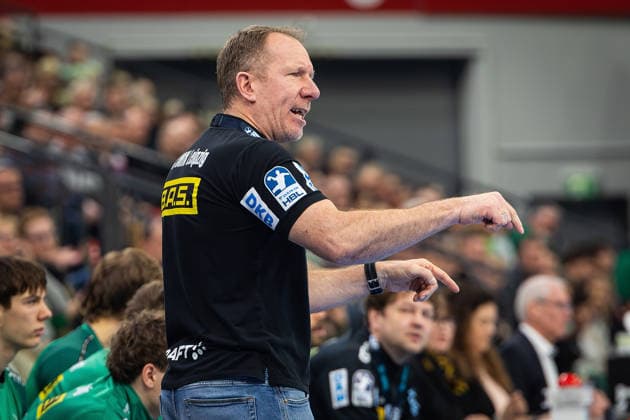20.02.2026, xovx, Handball Daikin Handball Bundesliga, HSG Wetzlar - SC DHfK Leipzig Trainer Frank Carstens (SC DHfK Leipzig) Wetzlar Buderus-Arena Hessen Deutschland (DE)