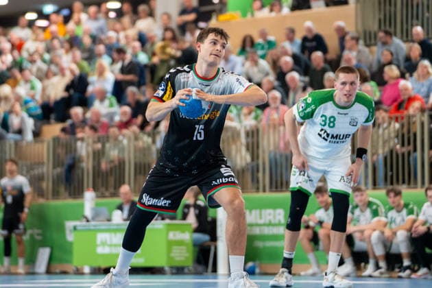 Handball I Herren I Saison 2025-2026 I 2. Bundesliga I 20. Spieltag I HC Oppenweiler Backnang - TUSEM Essen I 20.02.2026 Nils Homscheid (15, TUSEM Essen) beim Siebenmeter Backnang Murrtal Arena Baden-Württemberg Deutschland Copyright: xLobeca MaxxPetershansx