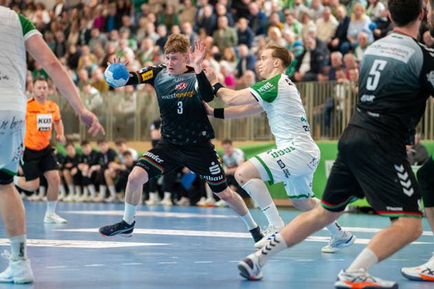 Handball I Herren I Saison 2025-2026 I 2. Bundesliga I 20. Spieltag I HC Oppenweiler Backnang - TUSEM Essen I 20.02.2026 Felix Mart (3, TUSEM Essen) Backnang Murrtal Arena Baden-Württemberg Deutschland Copyright: xLobeca MaxxPetershansx