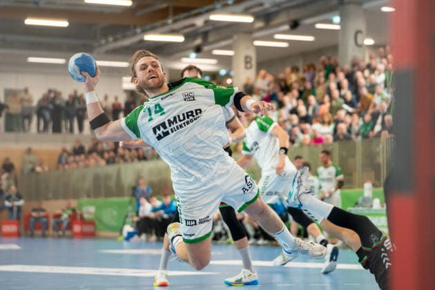 Handball I Herren I Saison 2025-2026 I 2. Bundesliga I 20. Spieltag I HC Oppenweiler Backnang - TUSEM Essen I 20.02.2026 Lukas Süsser (74, HC Oppenweiler Backnang) im Wurf Backnang Murrtal Arena Baden-Württemberg Deutschland Copyright: xLobeca MaxxPetershansx