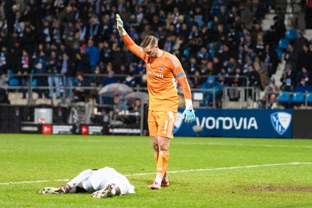 Deutschland: 2. Bundesliga 2025 2026 23. Spieltag, VfL Bochum vs. 1. FC Nürnberg Freitag, 20.02.2026 Vonovia Ruhr Stadion, Nordrhein-Westfalen Jan Reichert (1. FC Nürnberg, 1)