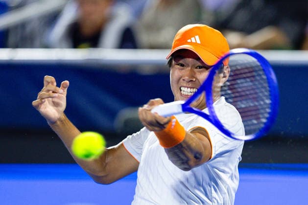 2026 Delray Beach Open - Day 5 - Learner Tien Of USA Defeats Frances Tiafoe Of USA Learner Tien of the USA plays against Frances Tiafoe of the USA during their match on Day 5 of the Delray Beach Open at the Delray Tennis Center in Delray Beach, Florida, on February 20, 2026. Delray Beach FL United States  Copyright: xMauricioxPaizx originalFilename:paiz-2026delr260220_np16p.jpg