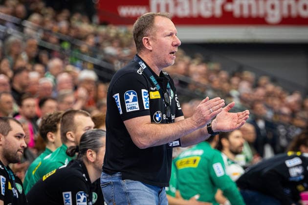 20.02.2026, xovx, Handball Daikin Handball Bundesliga, HSG Wetzlar - SC DHfK Leipzig Trainer Frank Carstens (SC DHfK Leipzig) Wetzlar Buderus-Arena Hessen Deutschland (DE)