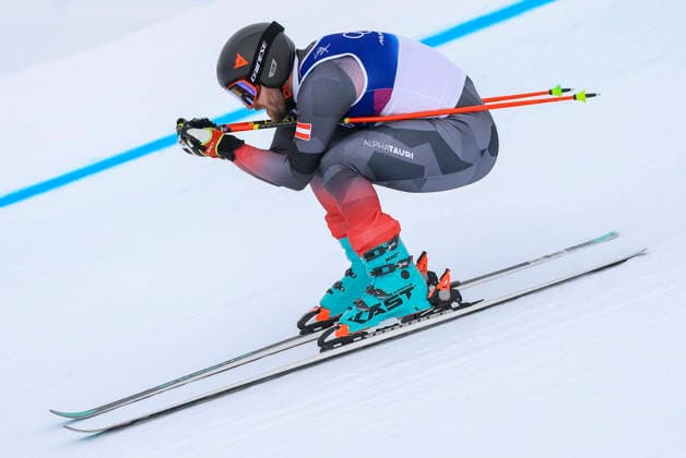 OLYMPICS - Winter Olympic Games, Olympische Spiele, Olympia, OS Milano Cortina 2026 LIVIGNO,ITALY,21.FEB.26 - OLYMPICS, FREE SKI, FREESTYLE SKIING - Winter Olympic Games Milano Cortina 2026, Skicross, men, qualification. Image shows Johannes Aujesky (AUT).  GEPAxpictures xWolfgangxGrebien
