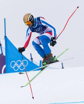 OLYMPICS - Winter Olympic Games, Olympische Spiele, Olympia, OS Milano Cortina 2026 LIVIGNO,ITALY,21.FEB.26 - OLYMPICS, FREE SKI, FREESTYLE SKIING - Winter Olympic Games Milano Cortina 2026, Skicross, men, qualification. Image shows Melvin Tchiknavorian (FRA).  GEPAxpictures xWolfgangxGrebien