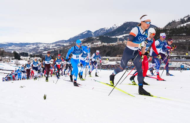 Winter Olympics in Milan Cortina 2026 Val di Fiemme, Italy 20260221. Savelii Korostelev from AIN and Emil Iversen from Norway during the cross-country skiing 50 km Classic men Tesero CC-Stadium during the Winter Olympics in Milano Cortina 2026. Photo: Lise Aserud NTB Val di Fiemme Italy EDITORIAL USE ONLY. RESTRICTED USE FOR BETTING COMPANIES Ref:_SPO26CVOu4lUN4.jpg *** Winter Olympics in Milan Cortina 2026 Val di Fiemme, Italy 20260221 Savelii Korostelev from AIN and Emil Iversen from Norway during the cross country skiing 50 km Classic men Tesero CC Stadium during the Winter Olympics in Milano Cortina 2026 Photo Lise Aserud NTB Val di Fiemme Italy EDITORIAL USE ONLY RESTRICTED USE FOR BETTING COMPANIES  Copyright: xLisexAserudxx xNTBx