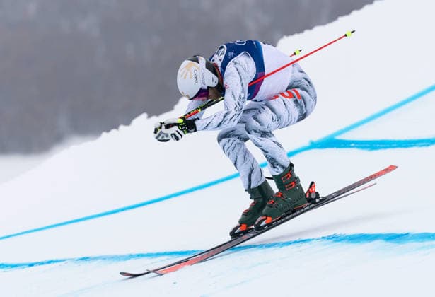 OLYMPICS - Winter Olympic Games, Olympische Spiele, Olympia, OS Milano Cortina 2026 LIVIGNO,ITALY,21.FEB.26 - OLYMPICS, FREE SKI, FREESTYLE SKIING - Winter Olympic Games Milano Cortina 2026, Skicross, men, qualification. Image shows Alex Fiva (SUI).  GEPAxpictures xWolfgangxGrebien