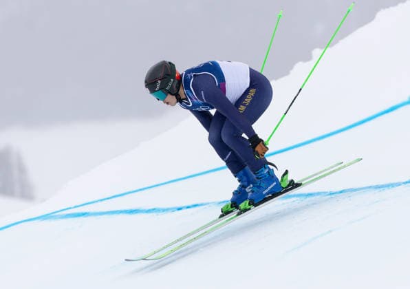 OLYMPICS - Winter Olympic Games, Olympische Spiele, Olympia, OS Milano Cortina 2026 LIVIGNO,ITALY,21.FEB.26 - OLYMPICS, FREE SKI, FREESTYLE SKIING - Winter Olympic Games Milano Cortina 2026, Skicross, men, qualification. Image shows Satoshi Furuno (JPN).  GEPAxpictures xWolfgangxGrebien