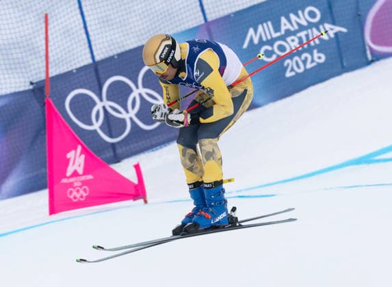 OLYMPICS - Winter Olympic Games, Olympische Spiele, Olympia, OS Milano Cortina 2026 LIVIGNO,ITALY,21.FEB.26 - OLYMPICS, FREE SKI, FREESTYLE SKIING - Winter Olympic Games Milano Cortina 2026, Skicross, men, qualification. Image shows Florian Fischer (GER).  GEPAxpictures xWolfgangxGrebien