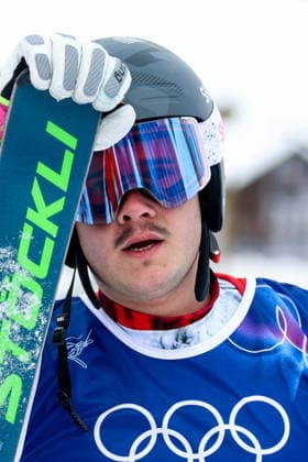 Livigno, Italien 21. Februar 2026: Ski Freestyle Ski Cross Männer - Olympia 2026 Im Bild: Tobias Baur (SUI) Snow Park *** Livigno, Italy February 21, 2026 Ski Freestyle Ski Cross Men Olympia 2026 In the picture Tobias Baur SUI Snow Park Copyright: xFotostandx xHettichx